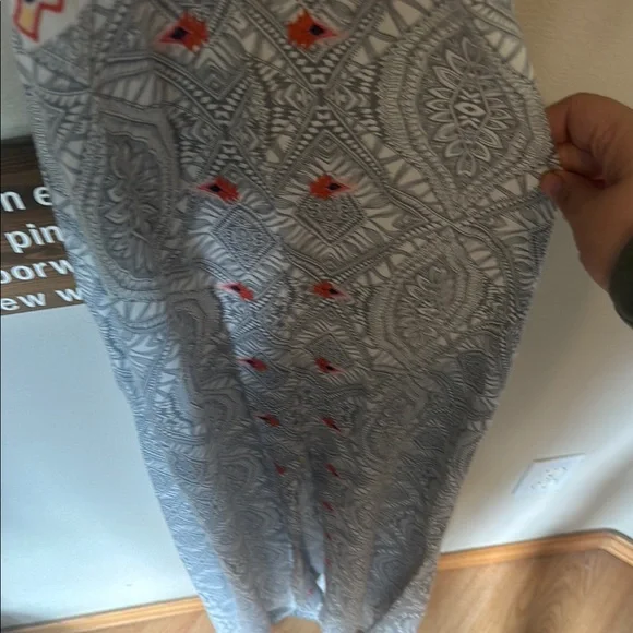 Gray and Multicolor Halter Dress size small - Picture 3 of 8